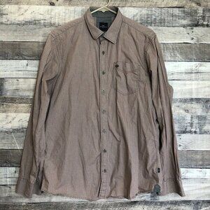 Engbers Button Down Shirt Men’s L (41/42) Long Sleeve Collared Red/Blue